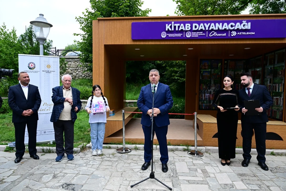 Şuşada "Kitab dayanacağı" istifadəyə verilib - FOTO