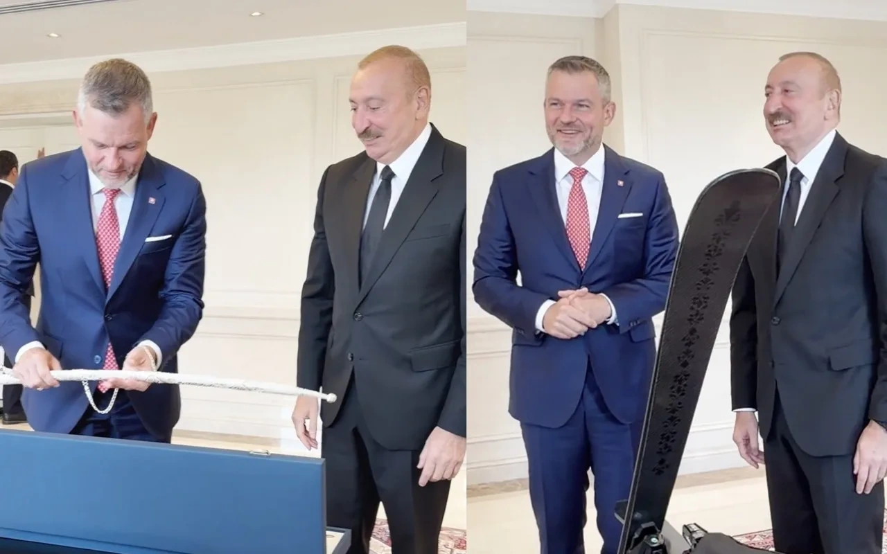 Liderlər bir-birinə hədiyyələr təqdim etdilər - FOTO/VİDEO