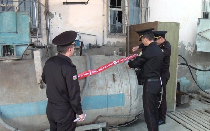 Sumqayıtda oksigen balonlarının doldurulması sexinin fəaliyyəti dayandırıldı - FOTO/VİDEO