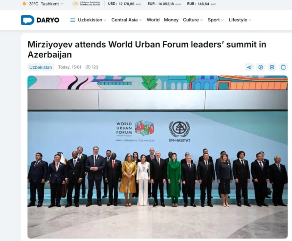 Bakıda keçirilən WUF13 dünya mediasının diqqət mərkəzindədir - FOTO