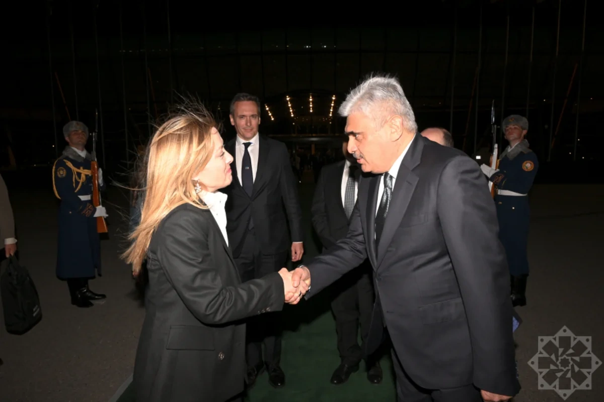 Ciorcia Meloninin Azərbaycana səfəri başa çatıb - FOTO