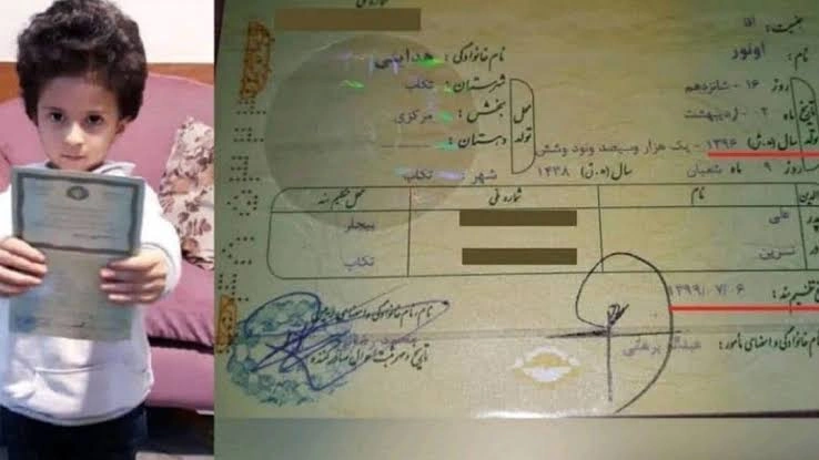 İranda Çağrı adlı azərbaycanlı uşağa, nəhayət, 6 ildən sonra doğum haqqında şəhadətnamə verildi...-NİYƏ?..