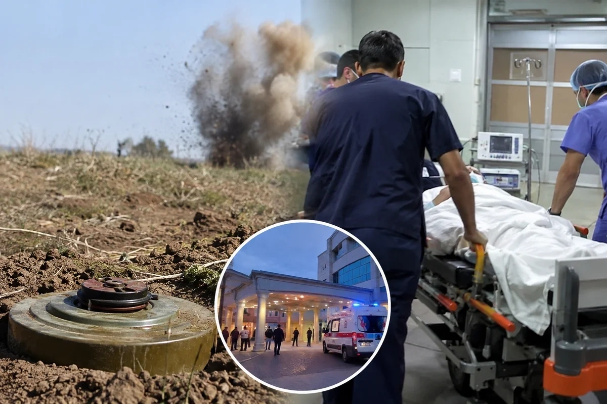 Cəbrayılda minaya düşən ata və oğul Bakıya gətirildi