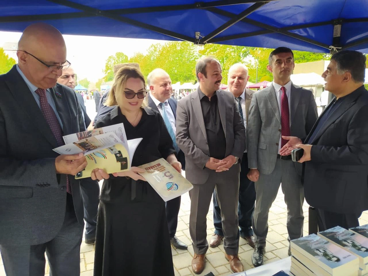Masallı Kitab Festivalında Əkbər Qoşalının “Seçilmiş əsərləri”nin I cildinin imza mərasimi keçirilib - FOTO