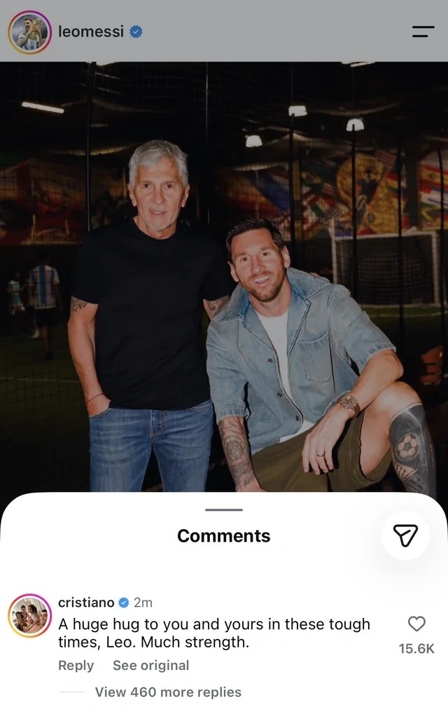 Ronaldo Messiyə dəstək oldu - FOTO