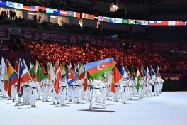 İlham Əliyev cüdo üzrə dünya çempionatının açılış mərasimini izləyib - YENİLƏNİB - FOTO