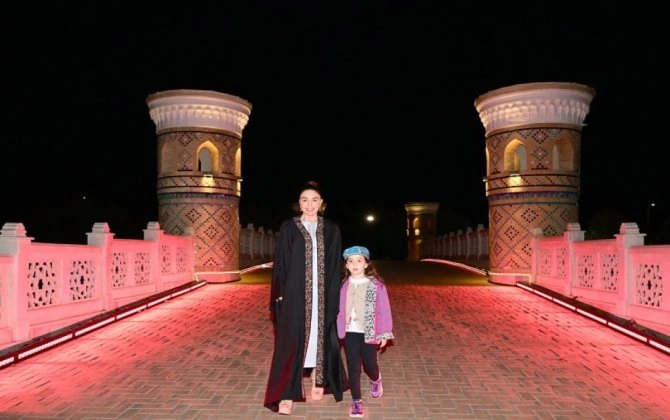 Leyla Əliyeva Səmərqənddə "Əbədi şəhər" kompleksi ilə tanış olub - FOTO