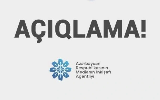 MEDİA açıqlama yaydı