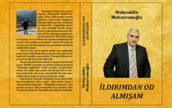 Məhyəddin Məhərrəmoğlunun növbəti şeirlər kitabı nəşr edilib