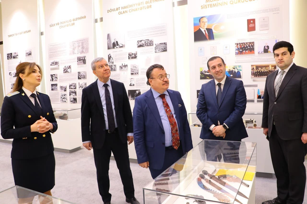 Baş prokuror Türkiyə Ali Məhkəməsinin nümayəndə heyətini qəbul etdi - FOTOLAR