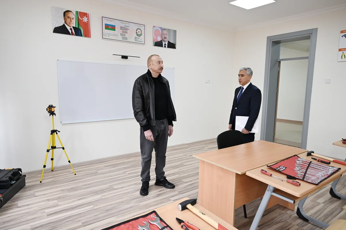 Prezident İlham Əliyev Şamaxı Avropa liseyinin yeni binasının açılışında iştirak edib - FOTO