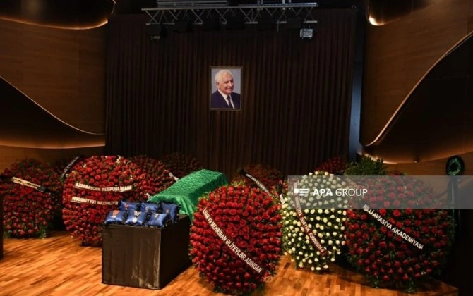 Xalq şairi Nəriman Həsənzadə ilə vida mərasimi keçirildi - YENİLƏNİB