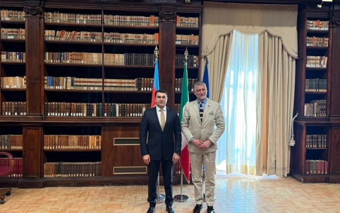 Adil Kərimli italiyalı həmkarı ilə müzakirələr apardı - FOTOLAR