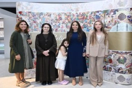 Leyla Əliyeva Müqəddəs Taxt-Tacda Azərbaycan xalçaları sərgisinin açılışında iştirak edib - FOTO