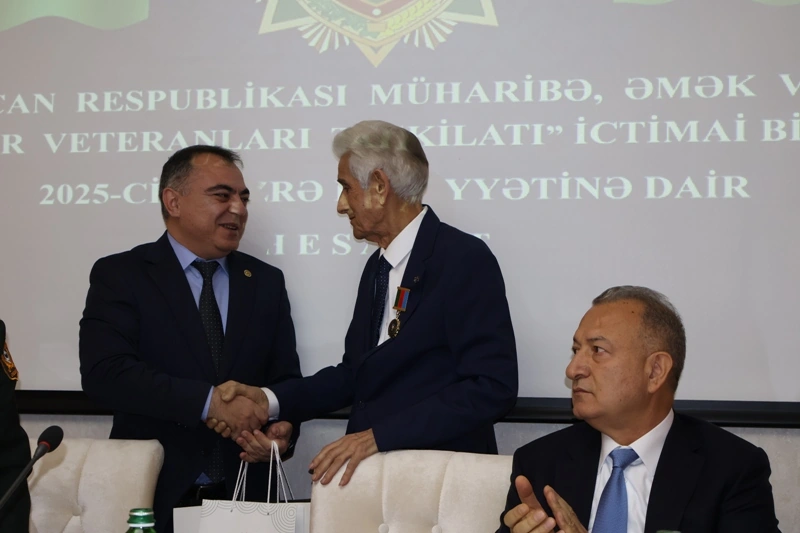 Müharibə, Əmək və Silahlı Qüvvələr Veteranları Təşkilatında hesabat yığıncağı keçirilib