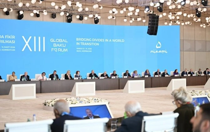 İlham Əliyev XIII Qlobal Bakı Forumunun açılış mərasimində çıxış edib - YENİLƏNİB + FOTO