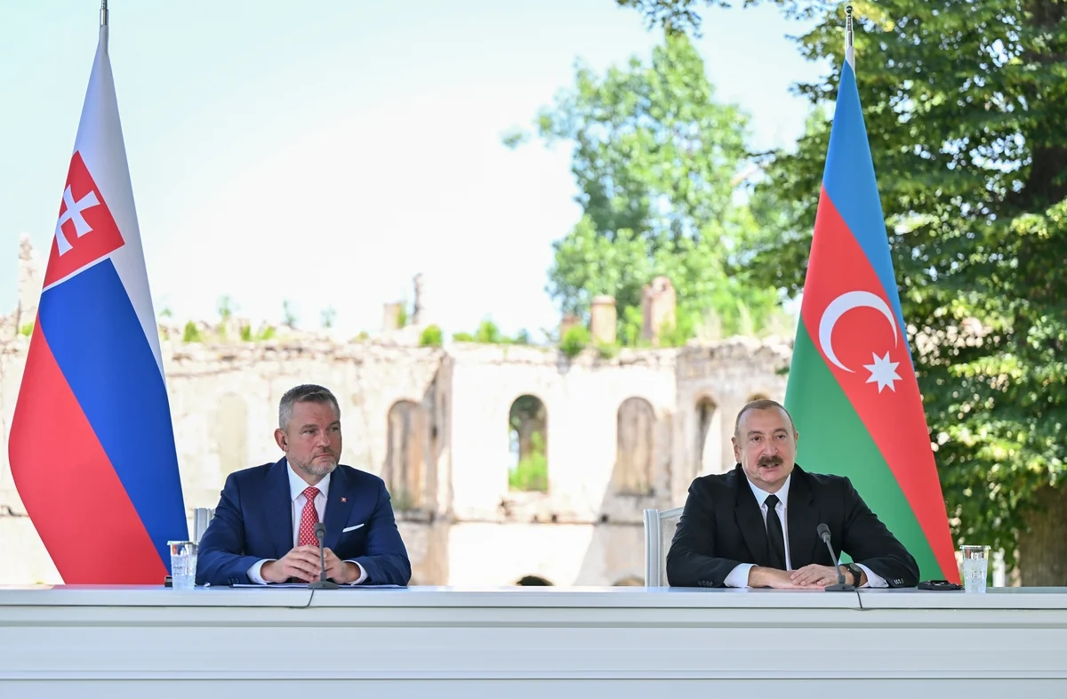Prezidentlər Şuşada mətbuata bəyanatlarla çıxış etdilər - FOTO/VİDEO - YENİLƏNİB