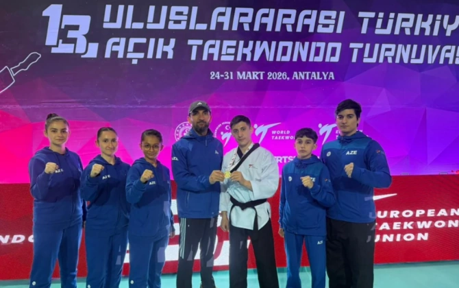 Azərbaycan taekvondoçusu Hüseyn Novruzov "Türkiye Open"də qızıl medal qazanıb