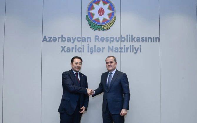Ceyhun Bayramov AQEM-in Baş katibi ilə görüşdü - FOTO