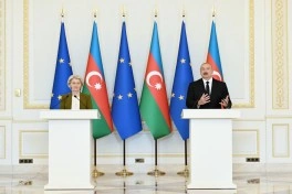 İlham Əliyev və Ursula Fon der Lyayen mətbuata bəyanatlarla çıxış ediblər - YENİLƏNİB - VİDEO - FOTO