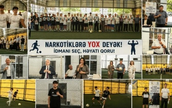 Bakıxanov qəsəbəsində “İdman narkotiklərə qarşı: sağlam həyatı seç!” layihəsi çərçivəsində tədbir keçirilib – FOTOLAR