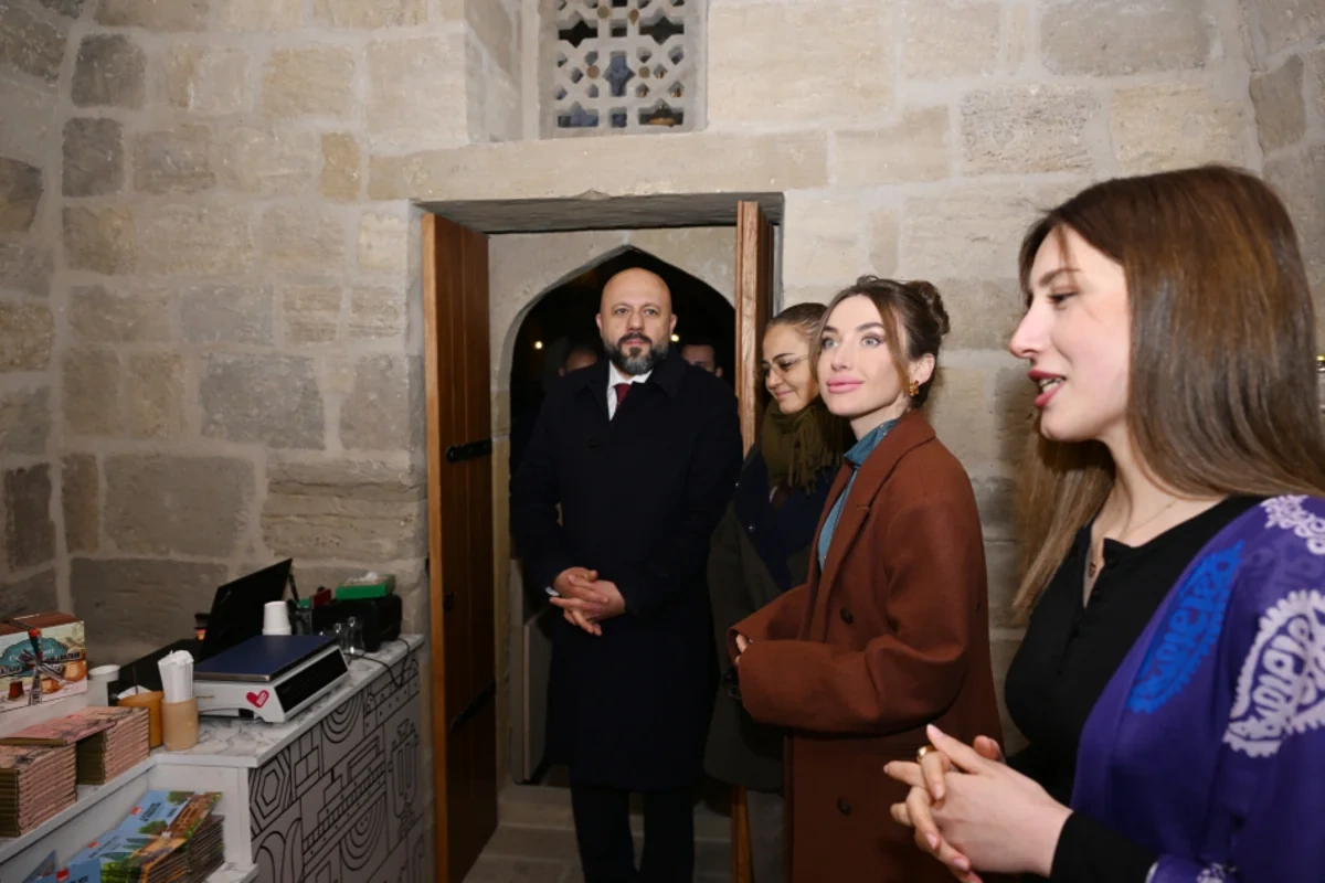 Buxara karvansarasının əsaslı bərpa və konservasiya işlərindən sonra açılışı olub - FOTO