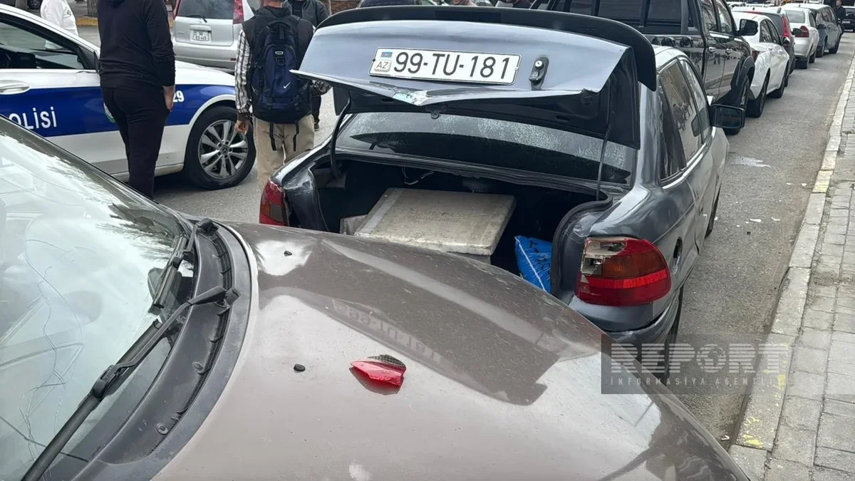 Sumqayıtda ZƏNCİRVARİ QƏZA: Dörd avtomobil və avtobus TOQQUŞDU - FOTO