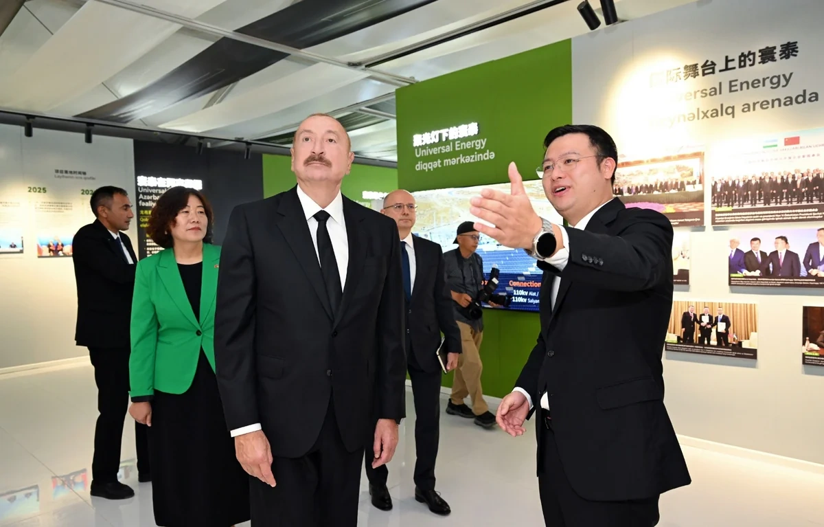 İlham Əliyev "Qobustan" Günəş Elektrik Stansiyasının açılışında iştirak etdi - FOTOLAR