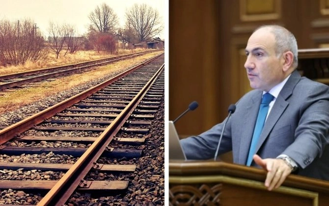 "Axalkalaki-Qars dəmir yolu Ermənistandan ixrac və idxal üçün açıqdır... Artıq Avropa İttifaqı ilə də dəmiryol əlaqəmiz yarandı..."
