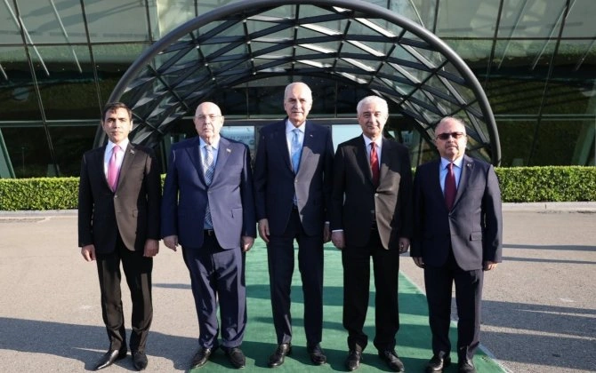 Türkiyə parlamentinin sədri Azərbaycana gəlib