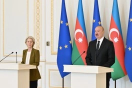 İlham Əliyev və Ursula Fon der Lyayen mətbuata bəyanatlarla çıxış ediblər - YENİLƏNİB - VİDEO - FOTO