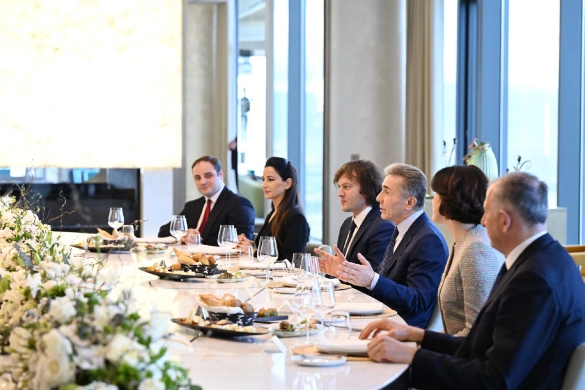 Gürcüstanda Azərbaycan Prezidentinin şərəfinə lanç verilib - FOTO