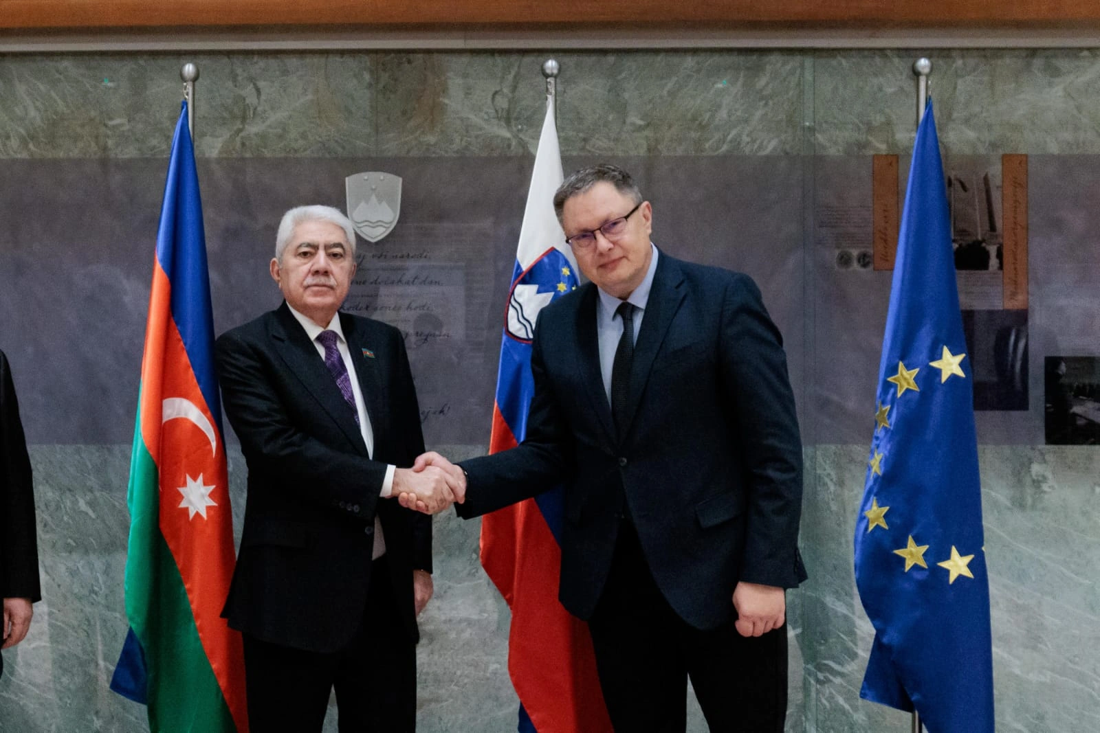 Ağalar Vəliyevin rəhbərlik etdiyi parlament nümayəndə heyəti Sloveniya Respublikasına səfər edib - FOTO