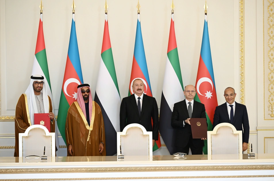 İlham Əliyev Birləşmiş Ərəb Əmirliklərinin milli təhlükəsizlik müşavirini qəbul edib - FOTO