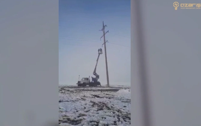 "Azərişıq": Qısa zamanda cənub rayonlarında elektrik enerjisi bərpa ediləcək - VİDEO
