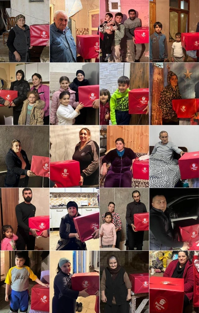 Leyla Əliyevanın təşəbbüsü ilə "Bizim Mətbəx" layihəsi çərçivəsində aztəminatlı ailələrə bayram sovqatları çatdırılıb