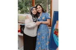 Leyla Əliyeva və Arzu Əliyeva 11 nömrəli inteqrasiya təlimli internat tipli ümumtəhsil məktəbində olublar - FOTO