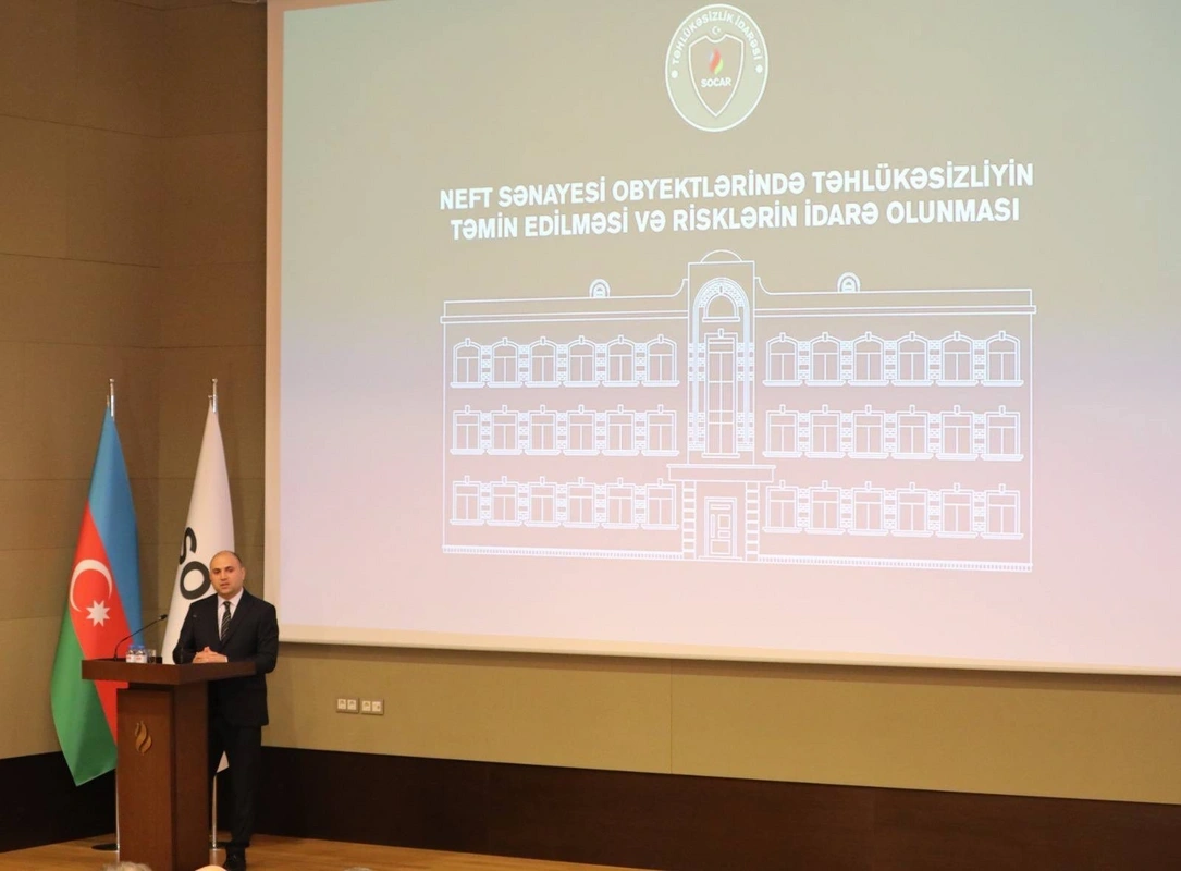 "Neft sənayesi obyektlərində təhlükəsizliyin təmin edilməsi və risklərin idarəolunması" mövzusunda seminar keçirilib - FOTO