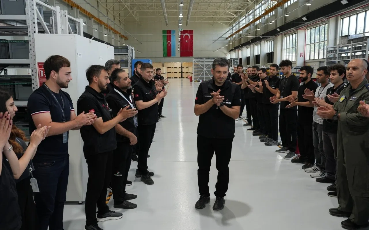 Selçuk Bayraktar Azərbaycandakı “Bayraktar” istehsalat müəssisələrində - FOTOLAR