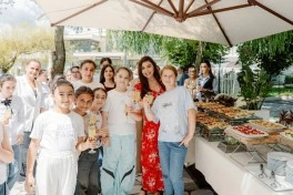 Leyla Əliyeva Qəbələdə fərdi sərginin açılışında və ağacəkmə aksiyasında iştirak edib - FOTO