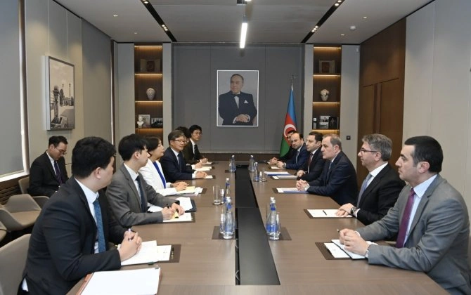 Ceyhun Bayramov Koreya xarici işlər nazirinin müavini ilə görüşüb - FOTO