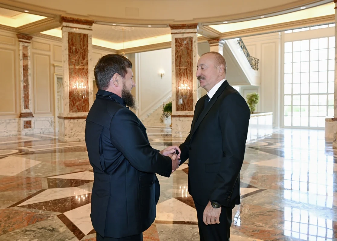İlham Əliyev Ramzan Kadırovu qəbul etdi - FOTOLAR