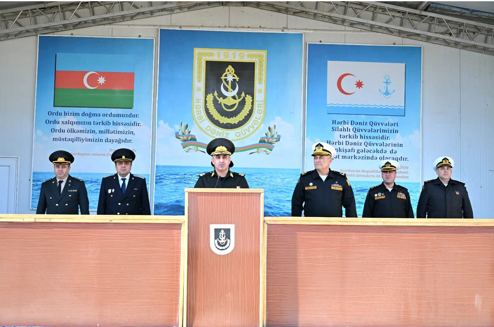 Hərbi prokuror Müdafiə Nazirliyinin Hərbi Dəniz Qüvvələrində görüş keçirdi - FOTO