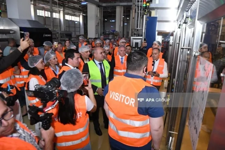 Xarici diplomatlar “İstisu” mineral su zavodunda - FOTO