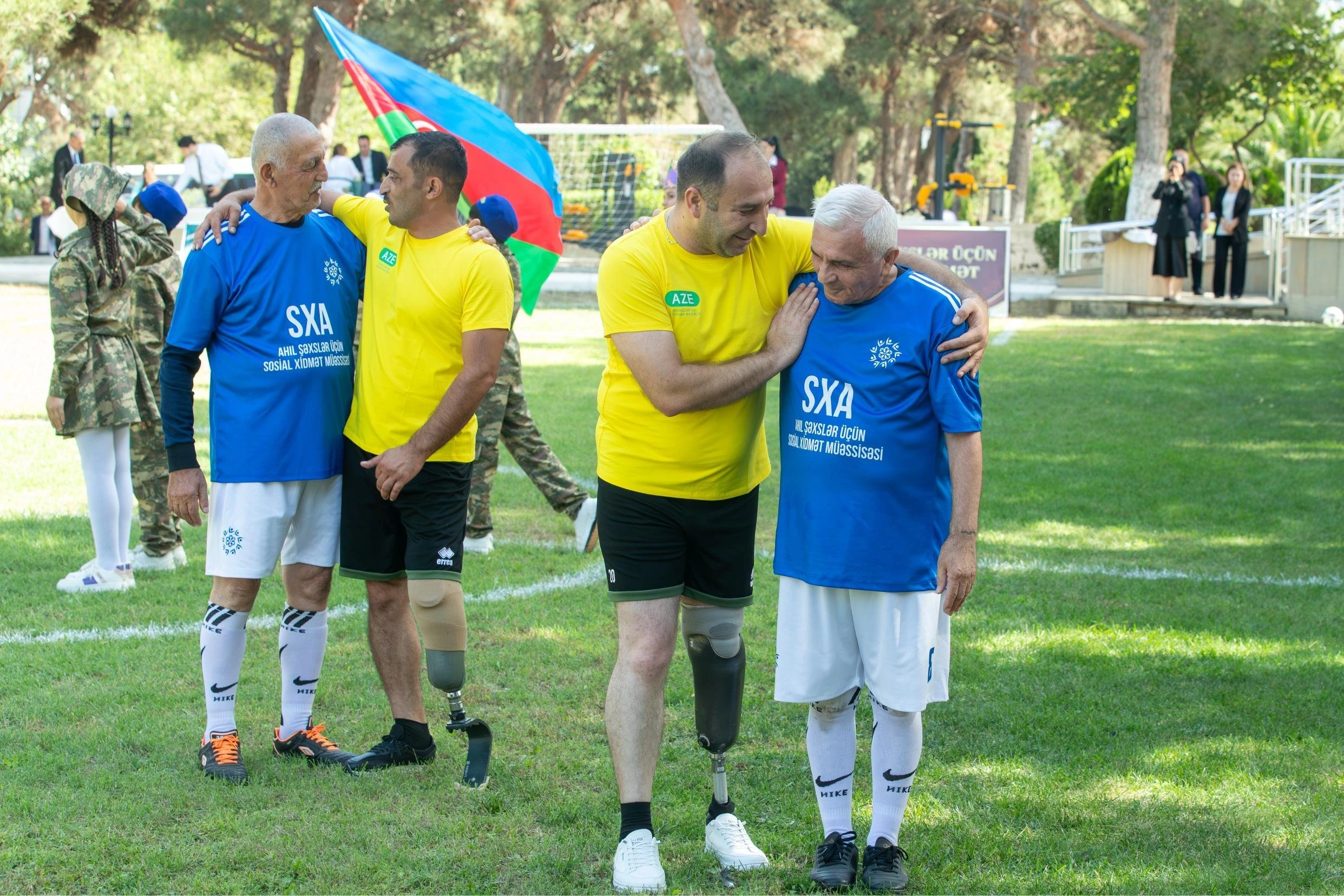 Ahıllarla müharibə ilə əlaqədar əlilliyi olan şəxslər arasında futbol yarışı keçirildi - FOTO