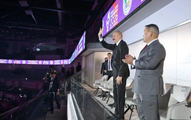 İlham Əliyev cüdo üzrə dünya çempionatının açılış mərasimini izləyib - YENİLƏNİB