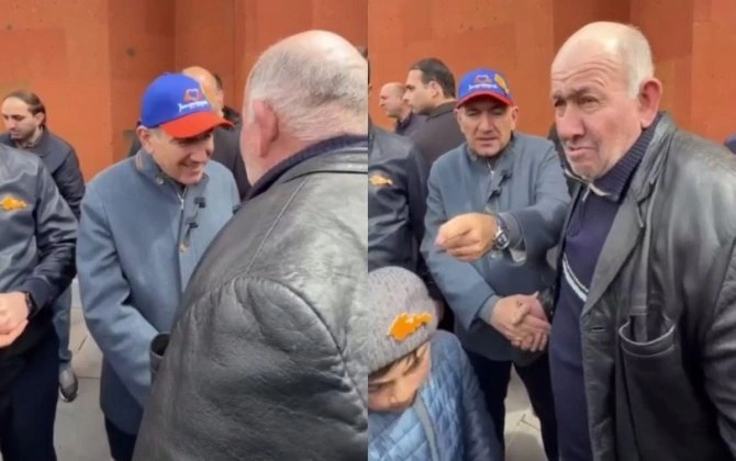 Qarabağdan köçmüş erməni Paşinyana dəstək verdi: "Allah sizə cansağlığı versin!.."+VİDEO