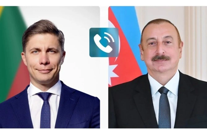 Litvanın Baş naziri Azərbaycan Prezidentinə zəng etdi
