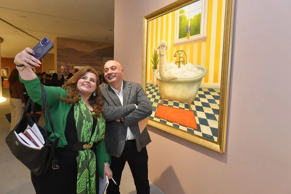 Heydər Əliyev Mərkəzində “And və Qafqaz dağları arasında təxəyyül dünyası” sərgisinin açılışı olub - FOTO
