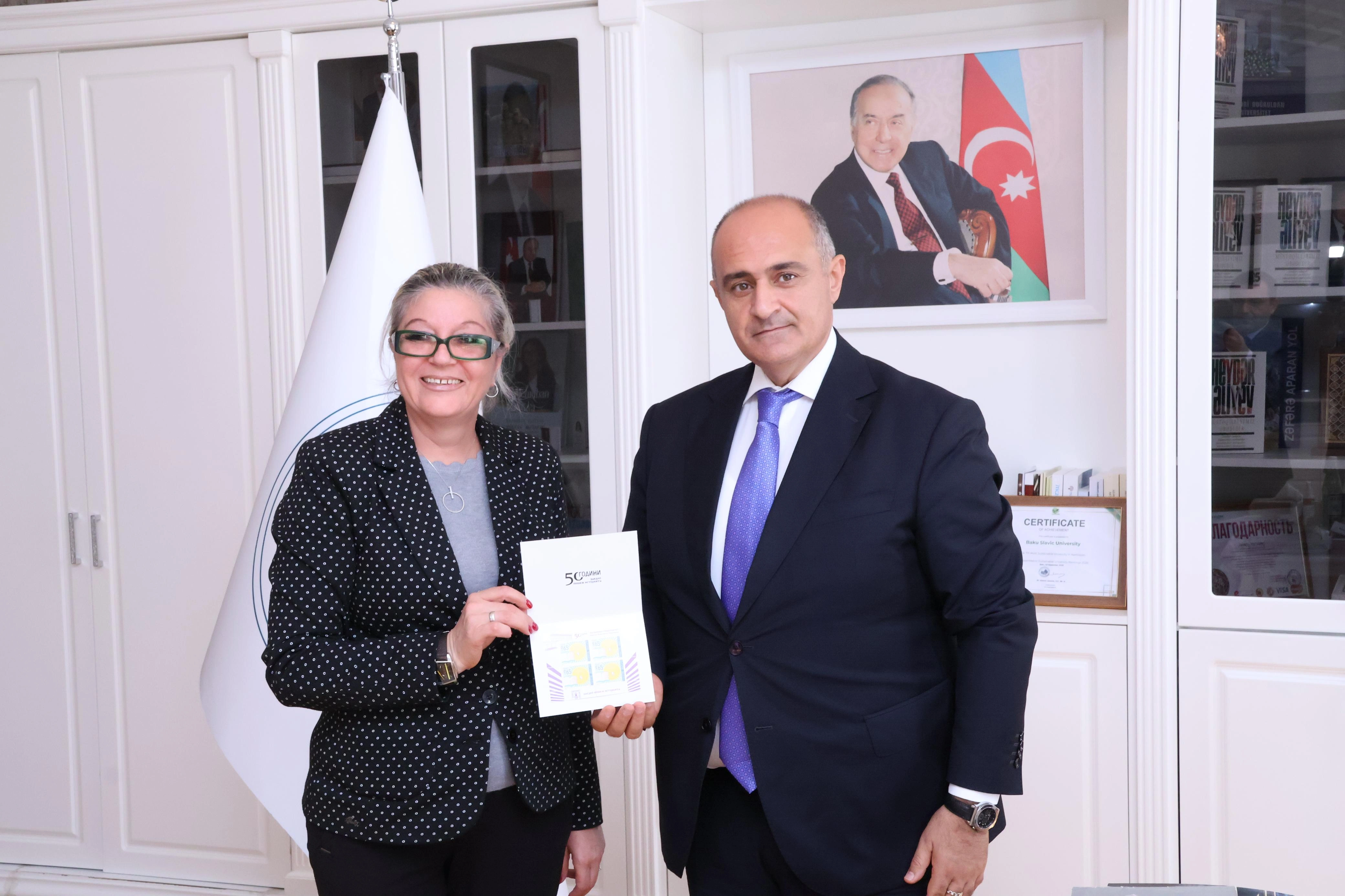 BSU Şumen Universiteti ilə əməkdaşlığa dair memorandum imzaladı - FOTOLAR